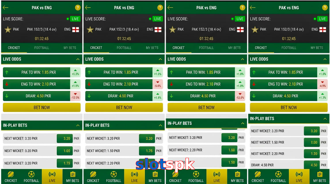 Game list for Slotspk bet section